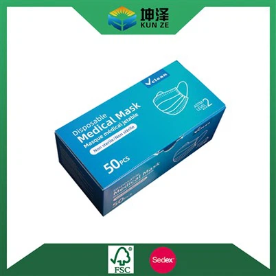 Scatola per imballaggio maschera facciale