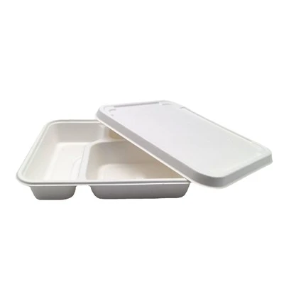 Vassoio per pasti da 3 pezzi con coperchio
