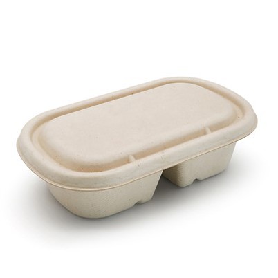 Scatola per contenitori per alimenti biodegradabili